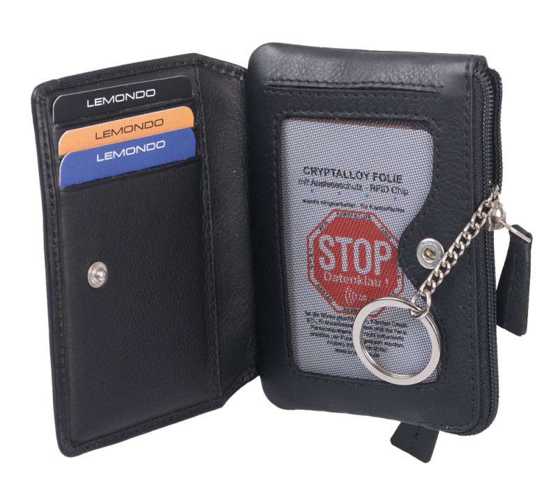 Schlüsseltasche LEMONDO mit Kartensteckplätzen RFID Schutz